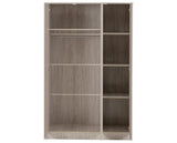 MALVERN 3 DOOR WARDROBE BEDROOM SET - URBAN SNOW