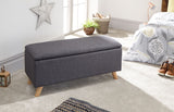 Secreto Ottoman Storage Unit-Charcoal Grey