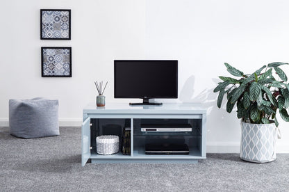 Arctic High Gloss LED TV Unit-Grey