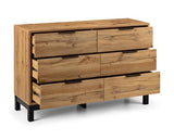 Bali 6 Drawer Wide Chest Oak