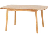 EMERY EXTENDING DINING SET (X4 CHAIRS) - NATURAL OAK EFFECT