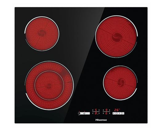 Hisense E6432" 60cm Touch Control Electric Ceramic Hob