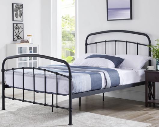 Halston Double Bed - Black