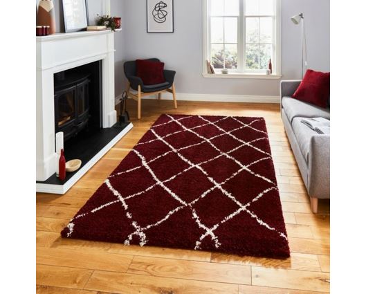 Skyler Red/Cream - 160cm x 220cm