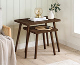 Herringford Nest of Table - Walnut