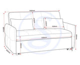 Chelsea Sofa Bed - Silver Grey Fabric