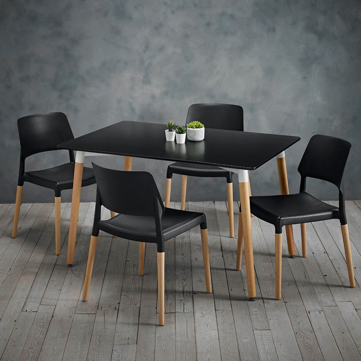 Raziel Chair Black (Pack of 2)