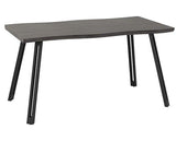 QUEBEC WAVE EDGE DINING TABLE - BLACK WOOD GRAIN