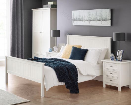 Maine Single Bed - Surf White