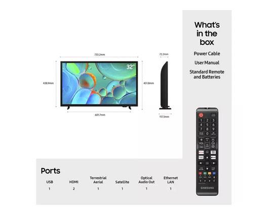 SAMSUNG UE32H5000FKXXU 32" Smart HD Ready HDR LED TV