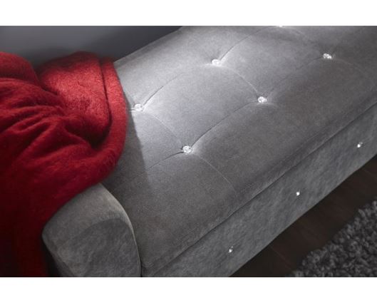 Vanessa Diamante Window Seat-Grey