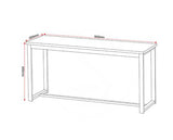 LINCOLN 1+2 DINING BENCH SET - SONOMA OAK EFFECT/BLACK