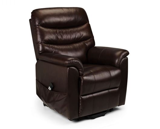 Phillip Leather Rise & Recline Chair - Dual Motor