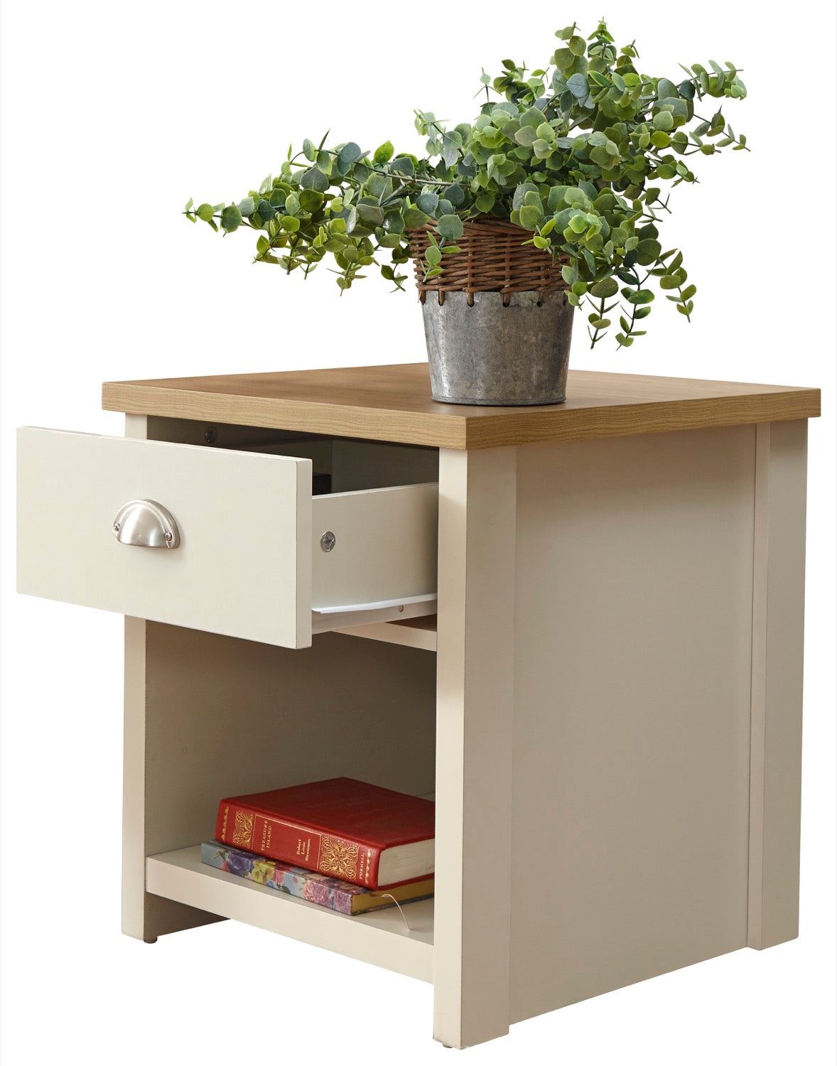 Lachlan Lamp Table-Cream
