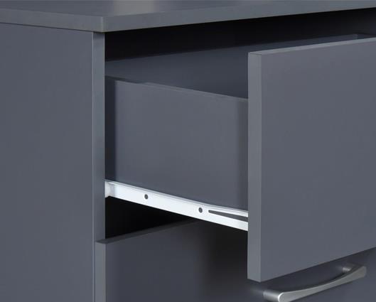 Highbury 3 Drawer Chest - Dark Grey