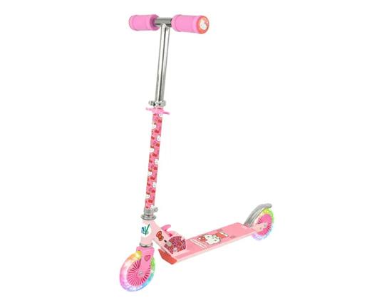 Hello Kitty Folding Inline Scooter with Light Up Wheels