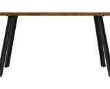 QUEBEC WAVE & LUKAS DINING SET (X4 CHAIRS) - MEDIUM OAK EFFECT/EMERALD GREEN VELVET