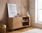 Axel 2 Door Fluted Sideboard - Oak