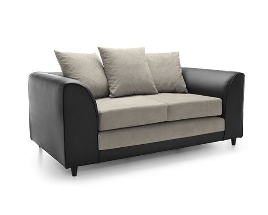 Dan 2 Seater Sofa - Brown & Beige