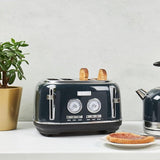 Haden Jersey 4 Slice Toaster Steel Blue