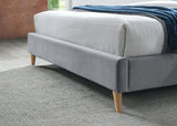 Elm King Bed - Grey