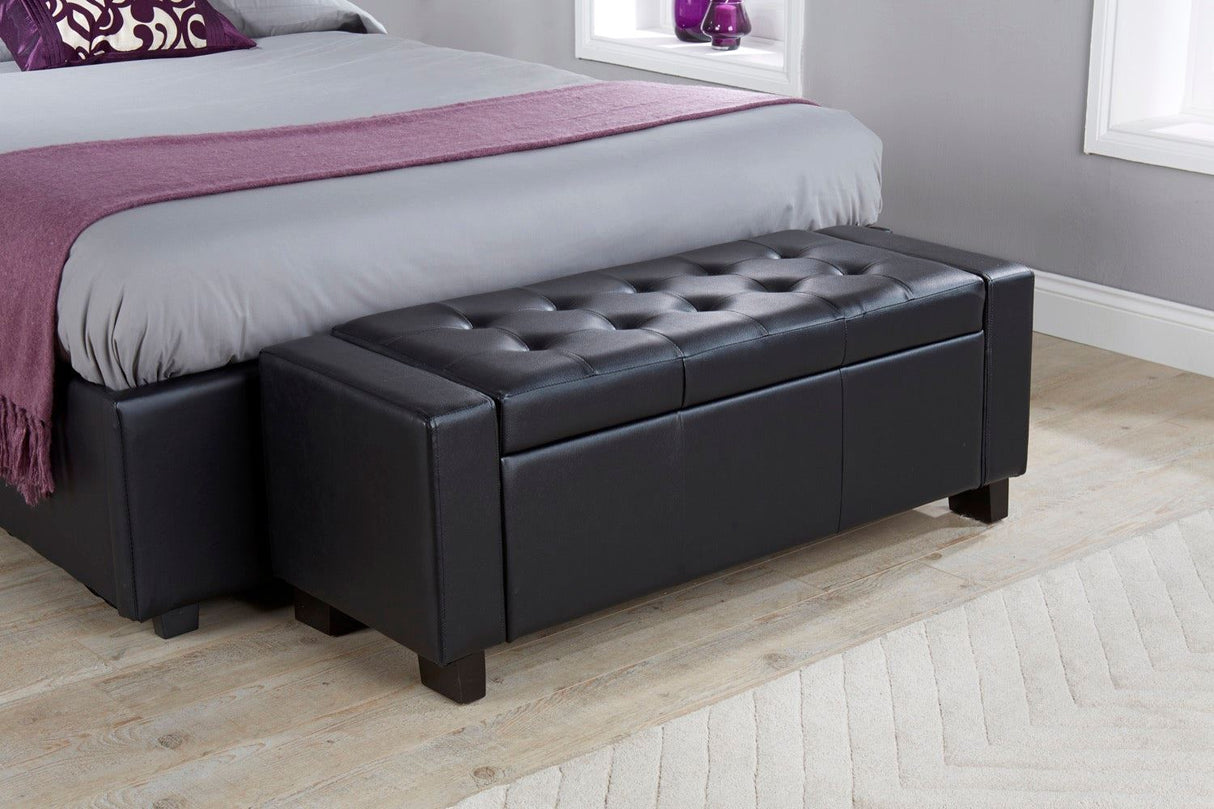 Vanessa Ottoman Bench-Black