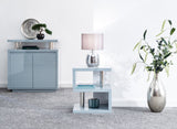 Arctic High Gloss LED Side Table-Grey