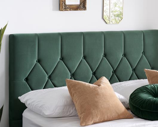 Loxley King Ottoman Bed - Green