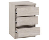 MALVERN 3 DOOR WARDROBE BEDROOM SET - URBAN SNOW