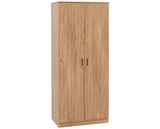 DAKOTA 2 DOOR WARDROBE BEDROOM SET - OAK EFFECT