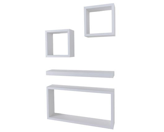 Hudson 4 pcs wall set - matt white