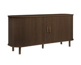 Axel 2 Door Fluted Sideboard - Walnut