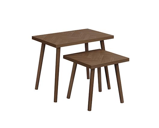 Herringford Nest of Table - Walnut