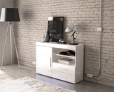 Edgeware 1 Door 2 Drawer Sideboard- White