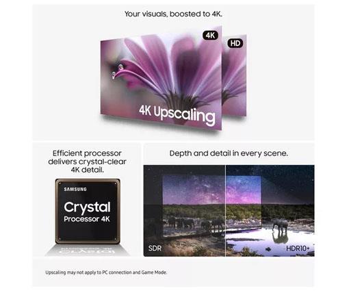 SAMSUNG U8000F 55" Crystal UHD 4K HDR Smart TV 2025