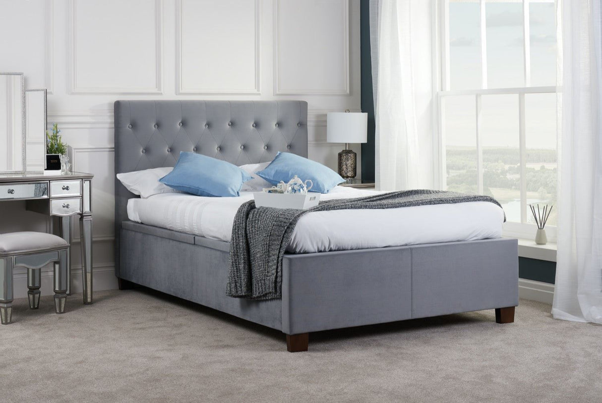 Cologne King Ottoman Bed - Grey