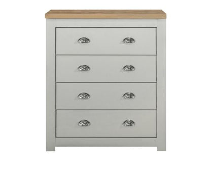 Harper 4 Drawer Chest - Grey