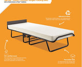Jay-Be Visitor Contract Automatic Folding Bed with Performance e-Fibre Mattress - Single