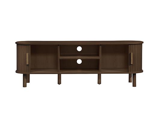 Axel Fluted TV Unit - Walnut
