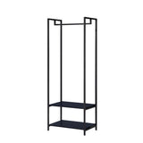 Scala Open Wardrobe with 2 Shelves - Black