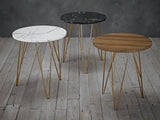 Fairfax Lamp Table Black Marble