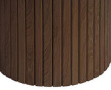 Axel Fluted Side Table - Walnut