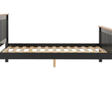 MONACO 5' HIGH END BED - DARK GREY/OAK EFFECT