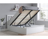 Phoenix Double Ottoman Bed - White