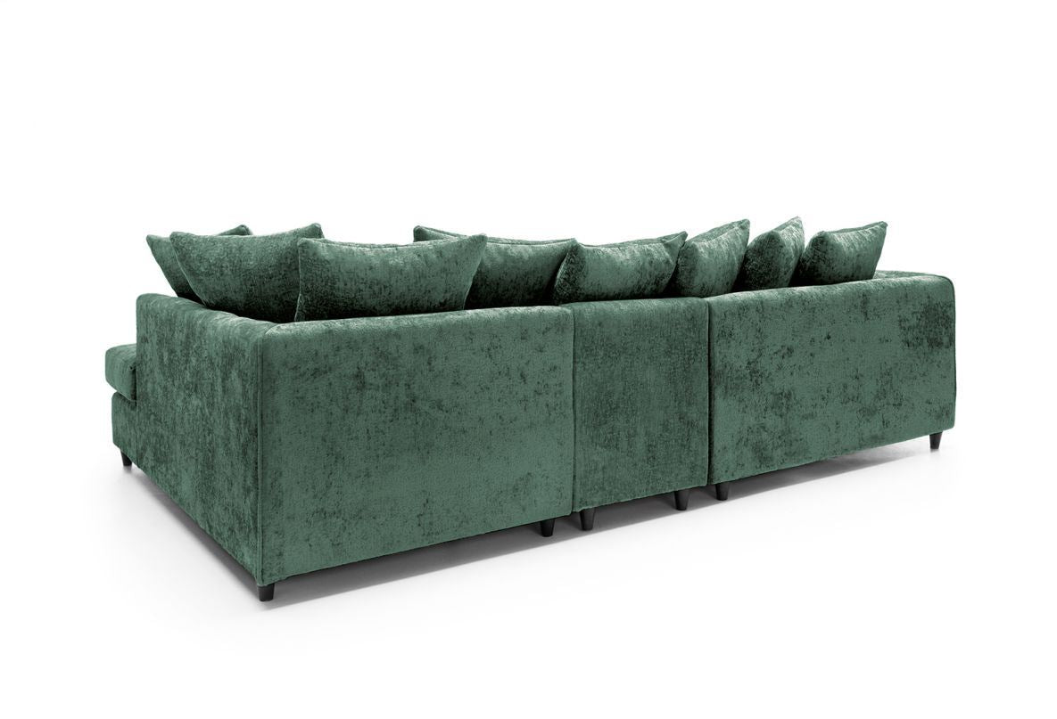 Heidi Right Hand Facing Corner Sofa Plus - Rifle Green