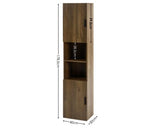 Hampshire Tall Bathroom Cabinet Wallnut