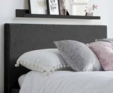 Berlin Black Crushed Velvet Bed - King