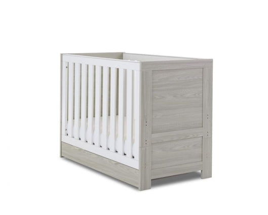 Nina Cot Bed & Under Drawer - Grey Wash & White