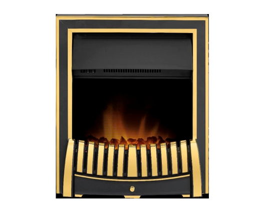 Egan Electric Fire in Brass