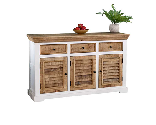 Arianna 3 Drawer & 3 Doors Wood Sideboard